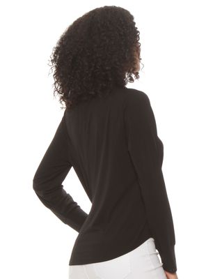 Imagen 2 del producto Blusa Abotonada en Delantero Aplicación en Cuello