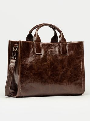 Imagen 2 del producto Cartera de Mano Capri Café Oscuro Chica