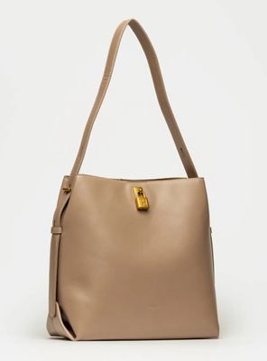 Imagen 2 del producto Cartera de Hombro Tipo Bolso The Lock Beige
