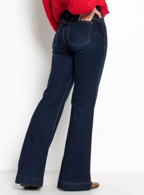 Imagen 2 del producto Jeans Flare Tiro Alto Pretina 2 Botones J34