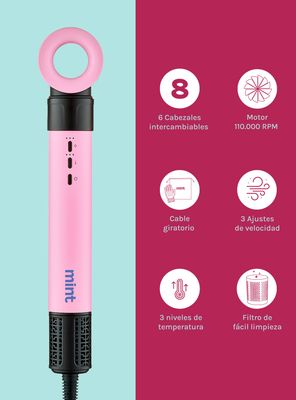 Imagen 2 del producto Secador de Pelo Multistyler 8 en 1 MHR-036 Rosado