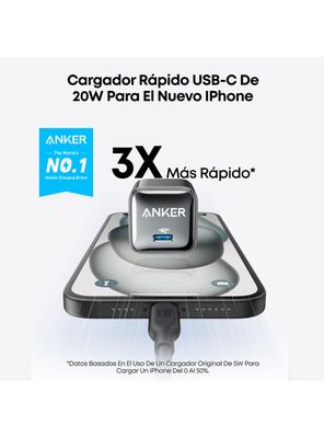 Imagen 2 del producto Cargador Nano Pro 20W 1P Negro
