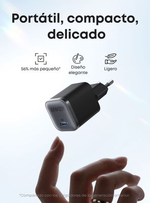 Imagen 2 del producto Cargador Nano Pro 45W 1P Negro