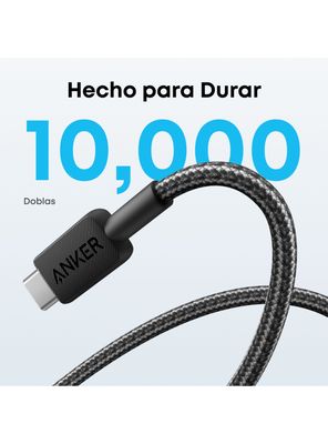 Imagen 2 del producto Cable Cargador 15W USB-A a USB-C 1m Negro