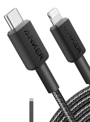 Imagen 2 del producto Cable Cargador 60W USB-C a Lightning 3m Negro