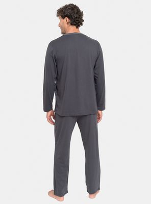 Imagen 2 del producto Pijama Largo Jersey Algodón Cuello Redondo