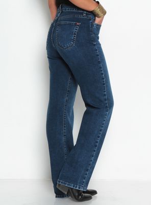 Imagen 2 del producto Jeans Básico Recto Tiro Alto Marilyn Pretina un Botón