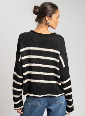 Imagen 2 del producto Chaleco Rayas Breda Negro