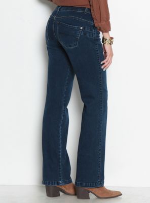 Imagen 2 del producto Jeans Recto Push In Push Up Pretina Media 2 Botones