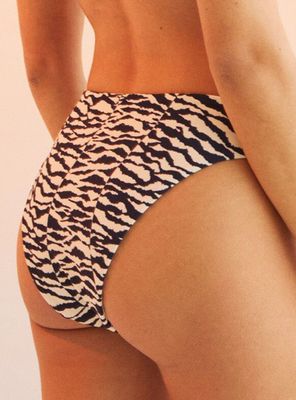 Imagen 2 del producto Calzón Bikini Alta Animal Print de Cebra