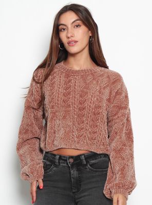 Imagen 1 del producto Sweater Chenille Manga Larga Escote Redondo