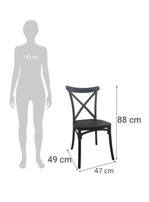 Imagen 2 del producto Pack de 4 Sillas Stack Beige