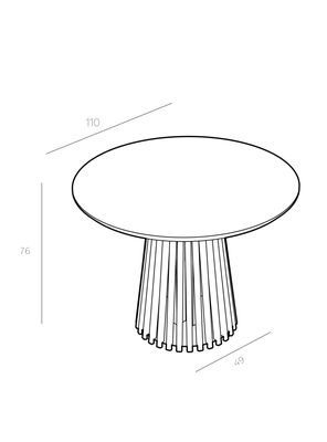 Imagen 2 del producto Mesa de Centro Corchete Madera 120 cm