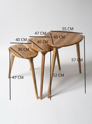 Imagen 2 del producto Mesa Lateral Tres Triple 30-40-45 cm