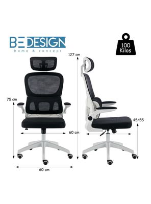 Imagen 2 del producto Silla de Escritorio Ergonómica Negra