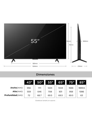 Imagen 2 del producto QLED Smart TV 55'' UHD 4K P7L