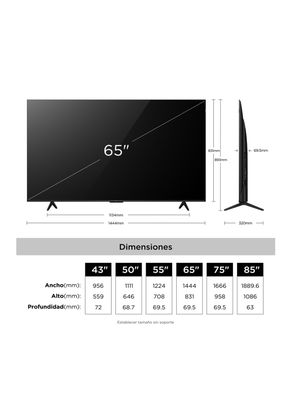 Imagen 2 del producto QLED Smart TV 65'' UHD 4K P7L