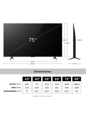 Imagen 2 del producto QLED Smart TV 75'' 4K UHD P7L