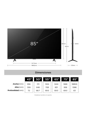 Imagen 2 del producto QLED Smart TV 85'' UHD 4K P7L