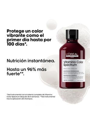 Imagen 2 del producto Set Profesional Cuidado Color Profundo Shampoo + Acondicionador Vitamino Color Spectrum + Aceite