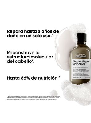 Imagen 2 del producto Set Profesional Reparación Profunda Shampoo + Máscara + Aceite Absolut Repair Molecular