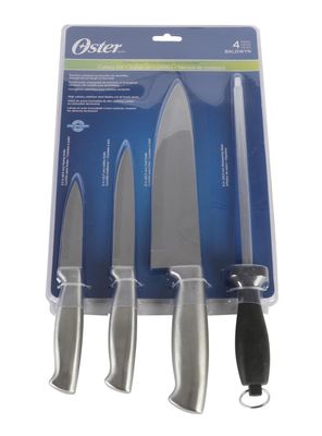 Imagen 2 del producto Set de Cuchillos Acero Inox y Afilador Badlwyn 4 Piezas