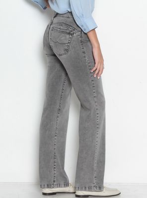 Imagen 2 del producto Jeans Recto Tiro Alto Pretina Básica 1 Botón