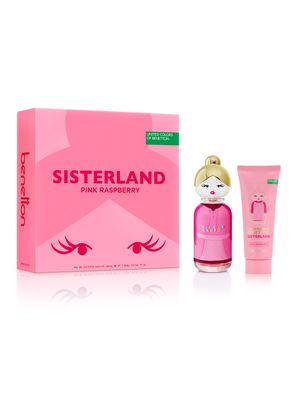 Imagen 1 del producto Set Perfume United Colors Sisterland Pink Raspberry EDT Mujer 80 ml + Loción Corporal 75 ml