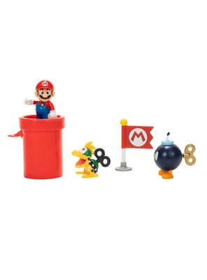 Imagen 2 del producto Playset Bowser Airship Deck Super Mario Figuras 6 cm