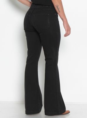 Imagen 2 del producto Jeans Cargo Flare Tiro Alto Pretina Media con Botones