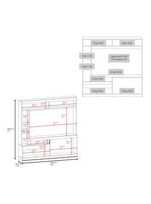 Imagen 2 del producto Estante TV 65'' 2 Puertas Classic Color Avellana