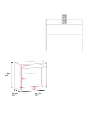 Imagen 2 del producto Escritorio Recto Stella Wengue