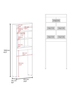 Imagen 2 del producto Estante WC Bath Duo 160.8x63.2x20.1 cm Avellana