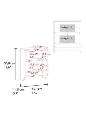 Imagen 2 del producto Botiquín 2 Puertas Bath 50x45x14.5 cm Avellana