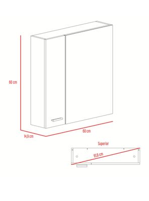 Imagen 2 del producto Gabinete de Baño Sines Blanco