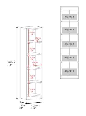 Imagen 2 del producto Vitrina 1 Puerta Home-E6 Macadamia y Blanco