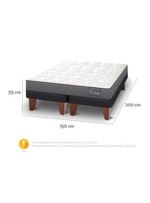 Imagen 2 del producto Cama Europea Anatomic 2 Plazas Base Dividida