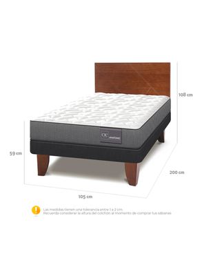 Imagen 2 del producto Cama Europea Anatomic 1.5 Plazas Villarrica