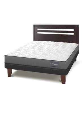 Cama Europea Anatomic 2 Plazas + Respaldo Múnich