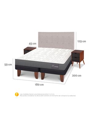 Imagen 2 del producto Cama Europea Anat King + Set Muebles Tigris
