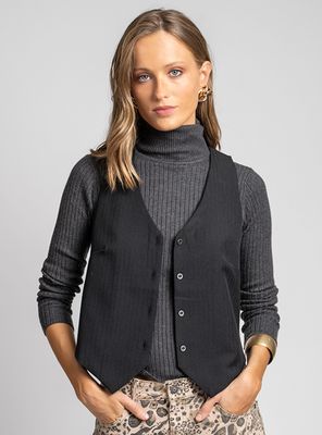 Blusa Vest Irina Negro
