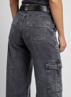 Imagen 2 del producto Jeans Cargo Tiro Alto Juana Gris G