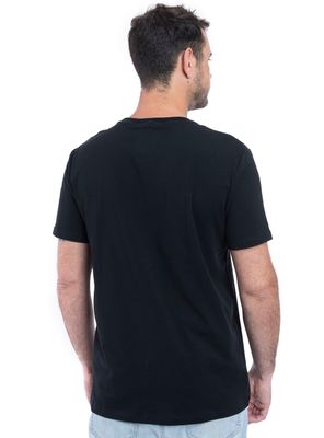 Imagen 2 del producto Polera Manga Corta Básica Bolsillo Sólida Negro