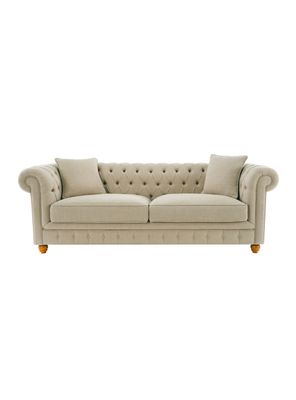 Imagen 2 del producto Sofá Capitone Antonia Lino 3 Cuerpos