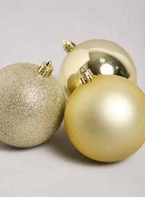 Imagen 2 del producto Set de 9 Esferas Navidad Champaña 8 cm