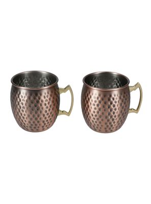 Imagen 2 del producto Set 2 Mugs Acero Martillado