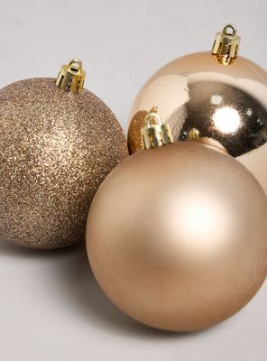 Imagen 2 del producto Set de 9 Esferas Navidad Café 8 cm