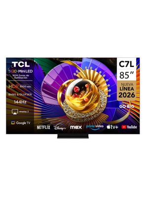 Tcl Sqd Mini Led Smart Tv 85'' 4K Uhd C7L 85C7L