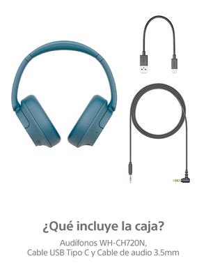 Imagen 2 del producto Audífonos Inalámbricos Noise Cancelling WH-CH720 Azul