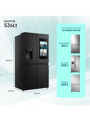 Imagen 2 del producto Refrigerador Side by Side No Frost 536 Litros RQ697HB Negro